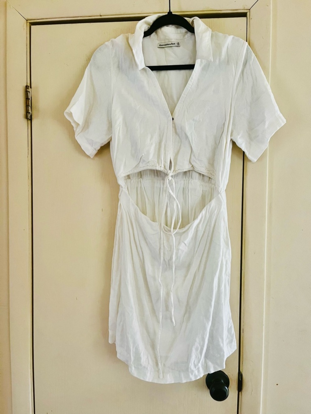 Abercrombie & Fitch Linen Coastal Resort Festival Western Cowgirl Mini Dress M